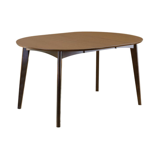 Jedda Oval Dining Table Dark Walnut - CasaBella Furniture (San Antonio, TX)