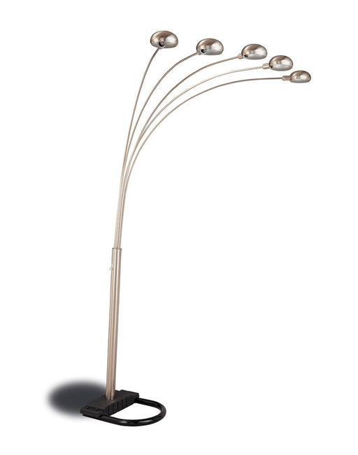 Kayd 5-light Floor Lamp with Curvy Dome Shades Chrome and Black - CasaBella Furniture (San Antonio, TX)