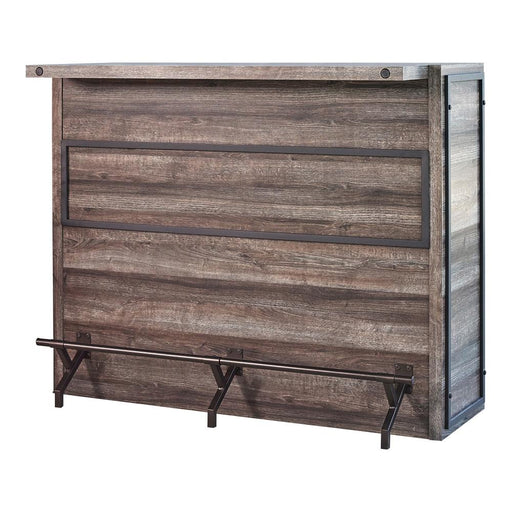 Joe 5-shelf Bar Unit Aged Oak - CasaBella Furniture (San Antonio, TX)