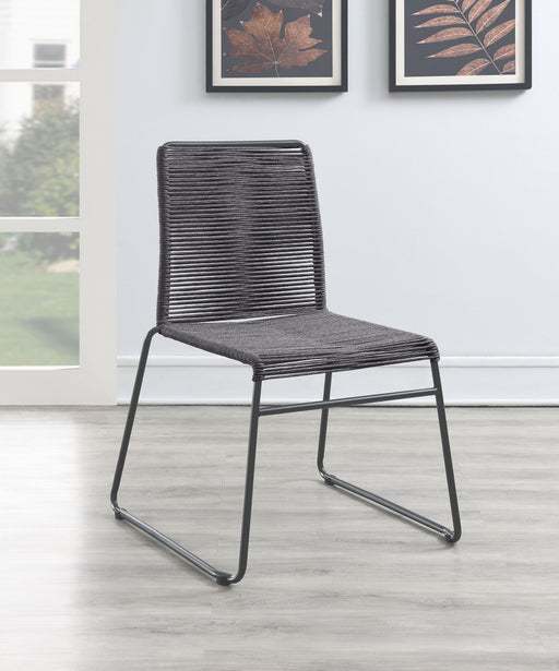 Jerome Upholstered Stackable Side Chairs (Set of 2) - CasaBella Furniture (San Antonio, TX)