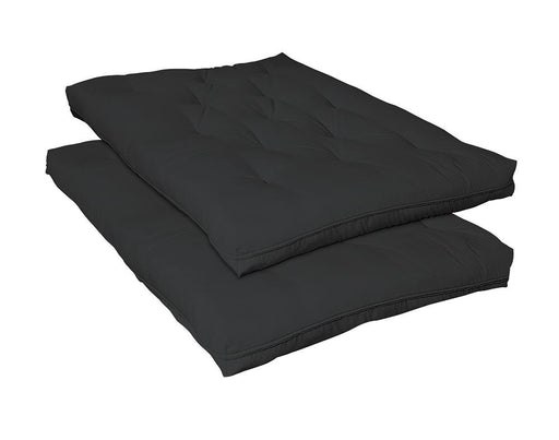 7.5" Deluxe Innerspring Futon Pad Black - CasaBella Furniture (San Antonio, TX)