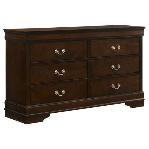 Louis Philippe Dresser Brown - CasaBella Furniture (San Antonio, TX)