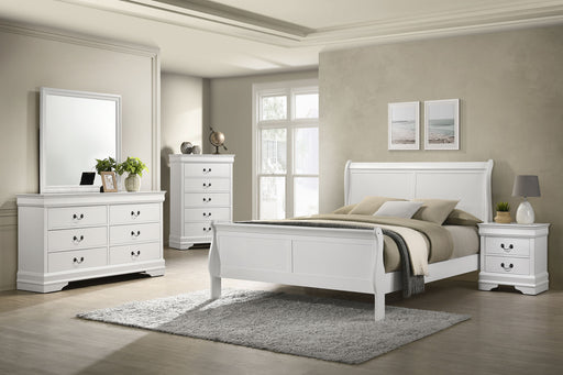 Louis Philippe 5 Pc Bedroom Set - CasaBella Furniture (San Antonio, TX)