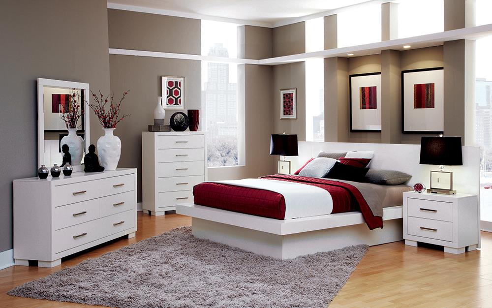 Jessica Minimalistic Platform Bedroom Set - CasaBella Furniture (San Antonio, TX)