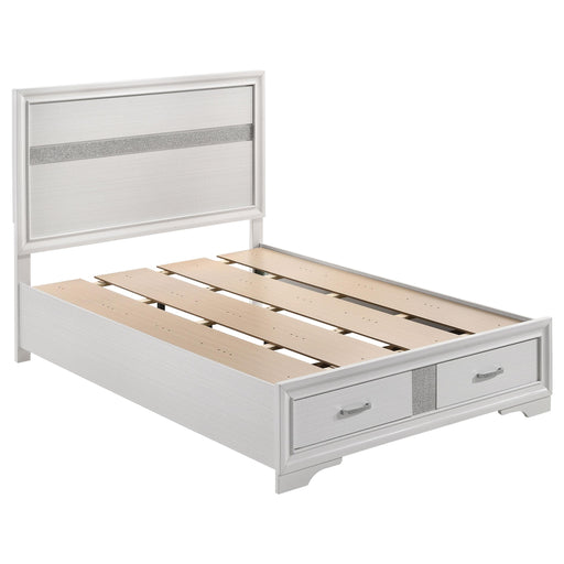 Miranda Full & Twin Storage Bed White - CasaBella Furniture (San Antonio, TX)