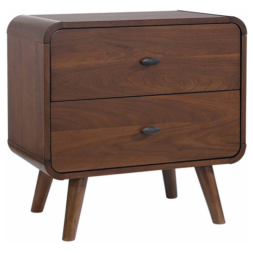 Robyn 2-drawer Nightstand Dark Walnut - CasaBella Furniture (San Antonio, TX)