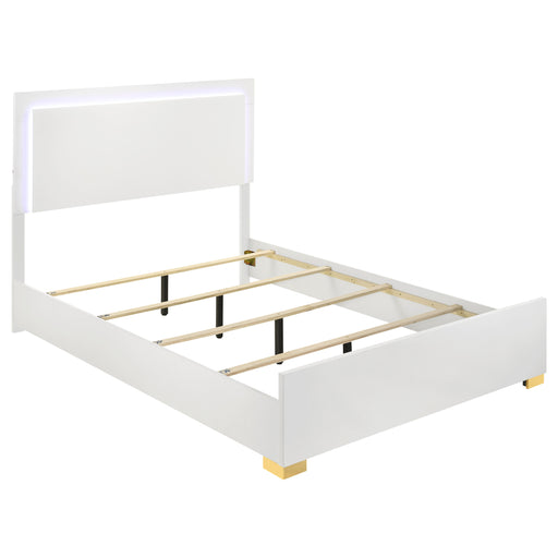 Marceline Beds White & Black Eastren King, Full, Twin, & Queen - CasaBella Furniture (San Antonio, TX)