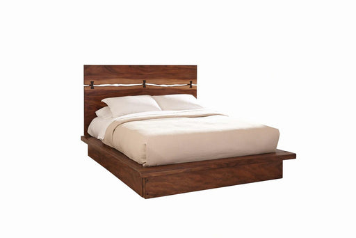 Winslow California King, E.King & Queen Bed Smokey Walnut and Coffee Bean - CasaBella Furniture (San Antonio, TX)