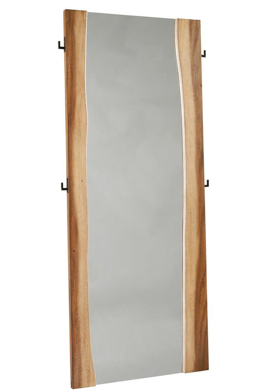 Winslow Standing Mirror Smokey Walnut and Coffee Bean - CasaBella Furniture (San Antonio, TX)