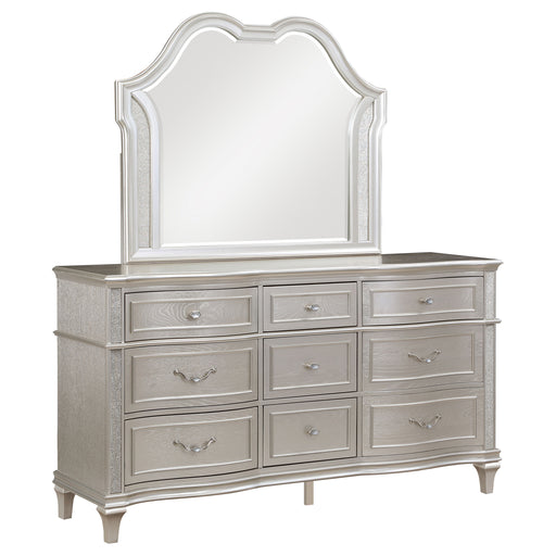 Evangeline Dresser With Mirror - CasaBella Furniture (San Antonio, TX)