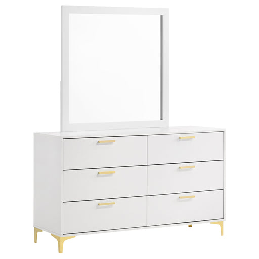 Kendall Dresser With Mirror - CasaBella Furniture (San Antonio, TX)