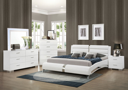 Jeremaine 5 Pc Bedroom Sets White - CasaBella Furniture (San Antonio, TX)