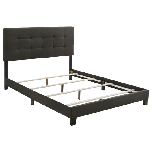 Mapes Tufted Upholstered Eastern King, Queen, Twin & Full Bed Charcoal & Grey - CasaBella Furniture (San Antonio, TX)