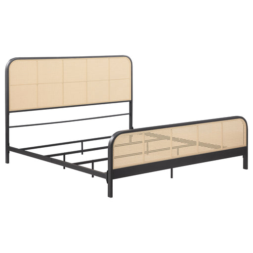 Lanewood Eastern King & Queen Bed Black & White - CasaBella Furniture (San Antonio, TX)