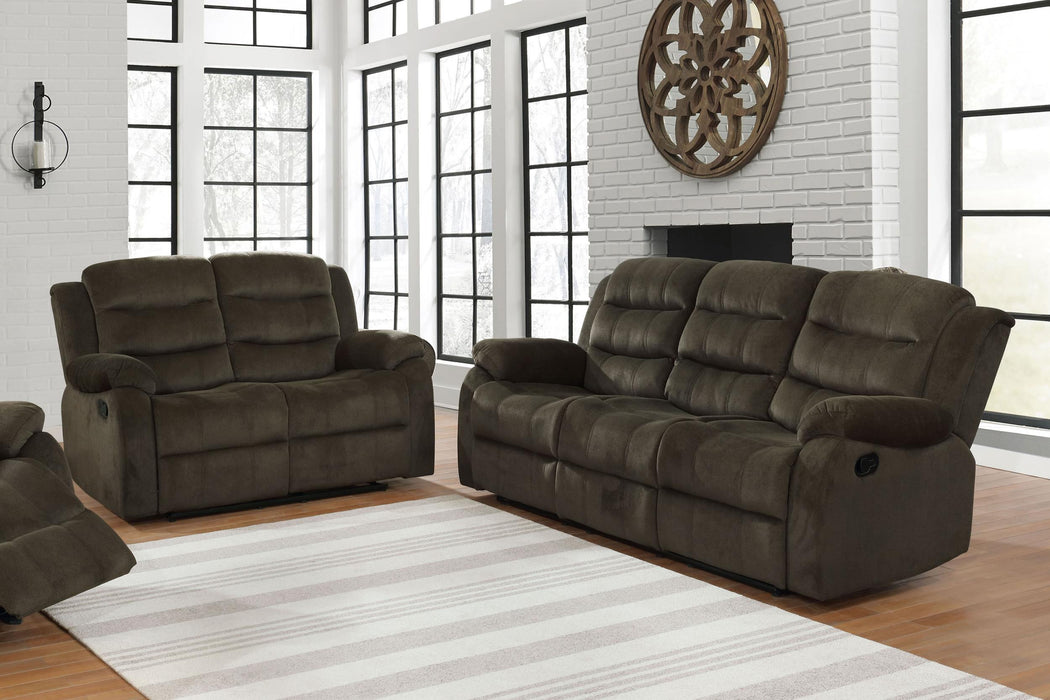 Rodman Upholstered Tufted Living Room Set Olive Brown - CasaBella Furniture (San Antonio, TX)