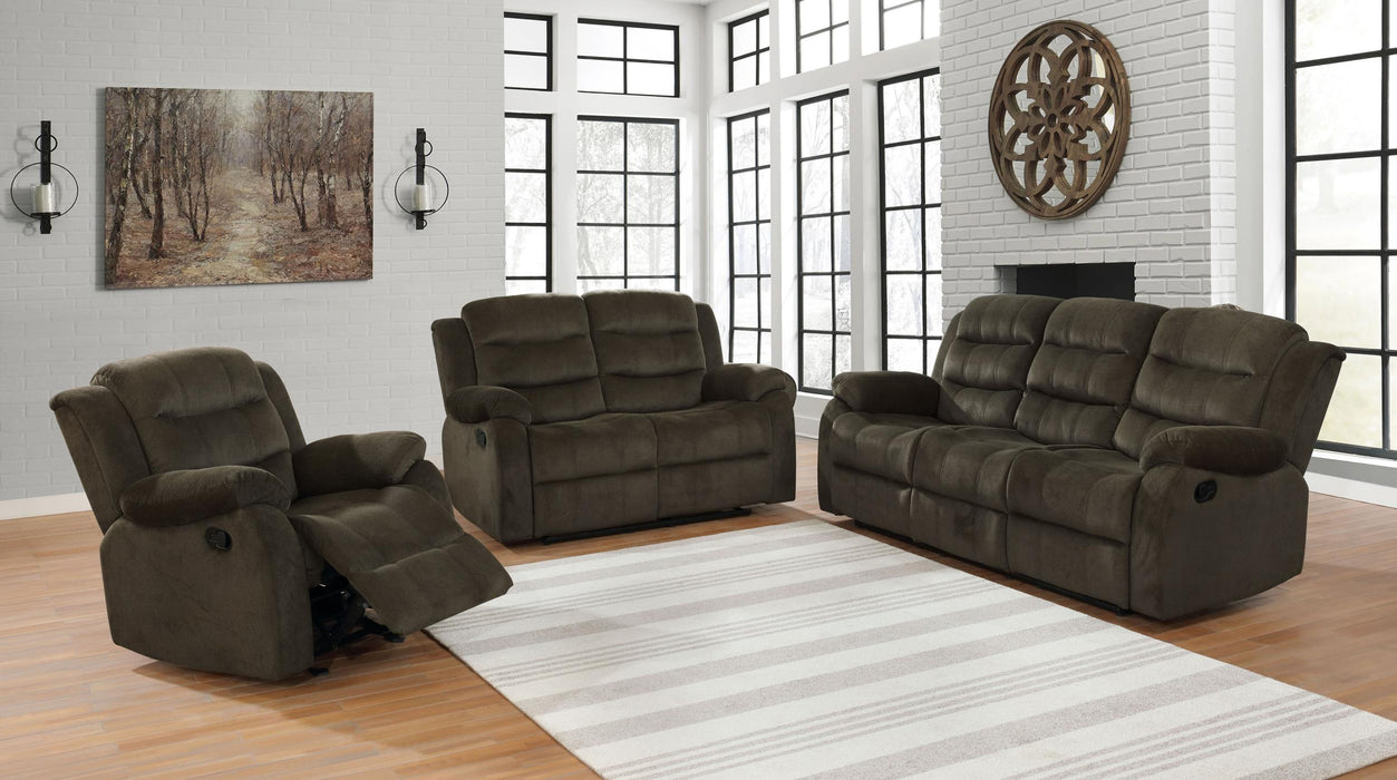 Rodman Upholstered Tufted Living Room Set Olive Brown - CasaBella Furniture (San Antonio, TX)