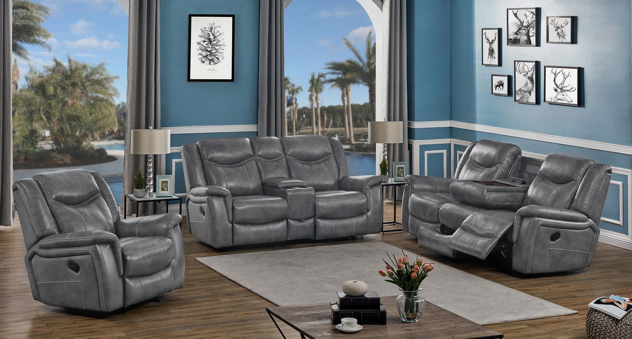 Conrad 3-piece Living Room Set Grey - CasaBella Furniture (San Antonio, TX)