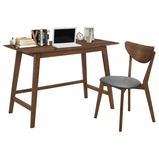 Karri 2-piece Writing Desk Set Walnut - CasaBella Furniture (San Antonio, TX)