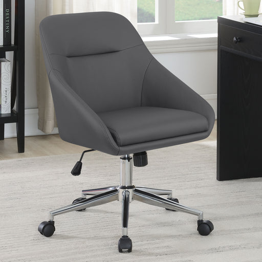 Jackman Upholstered Office Chair with Casters - CasaBella Furniture (San Antonio, TX)