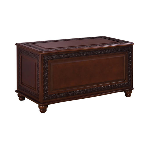 Finlay Flip Open Storage Cedar Chest Deep Tobacco - CasaBella Furniture (San Antonio, TX)