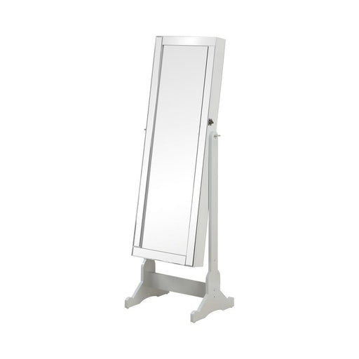 Yvonne Storage Jewelry Cheval Mirror Grey - CasaBella Furniture (San Antonio, TX)