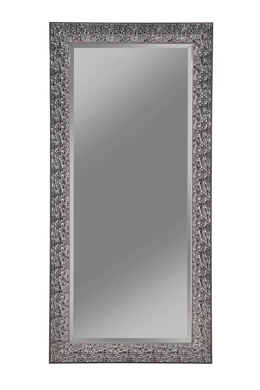 Rollins Rectangular Floor Mirror Black - CasaBella Furniture (San Antonio, TX)