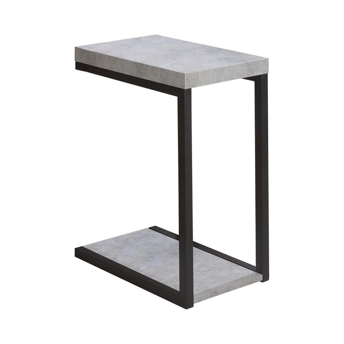 Beck Accent Table Cement and Black - CasaBella Furniture (San Antonio, TX)