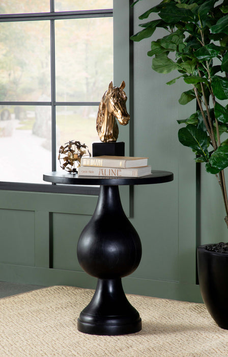 Dianella Round Pedestal Accent Table - CasaBella Furniture (San Antonio, TX)