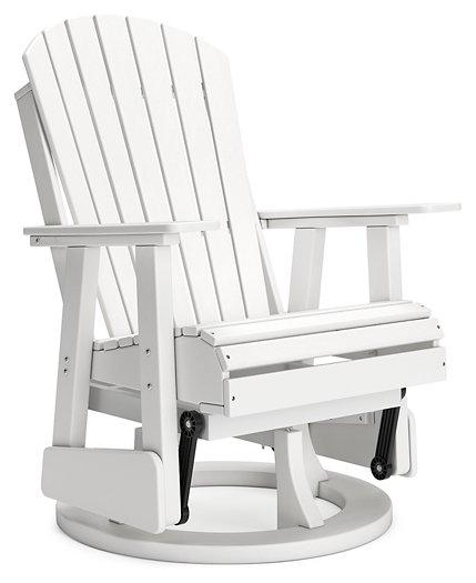 Hyland wave Outdoor Swivel Glider Chair - CasaBella Furniture (San Antonio, TX)