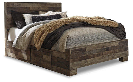 Derekson Bed with 2 Side Storage - CasaBella Furniture (San Antonio, TX)