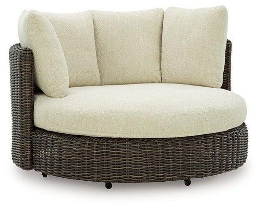 Kimora Outdoor Swivel Lounge Chair with Cushion - CasaBella Furniture (San Antonio, TX)