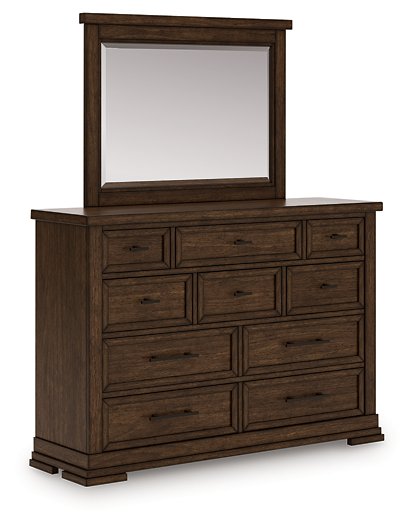 Taffenbrook Dresser and Mirror - CasaBella Furniture (San Antonio, TX)