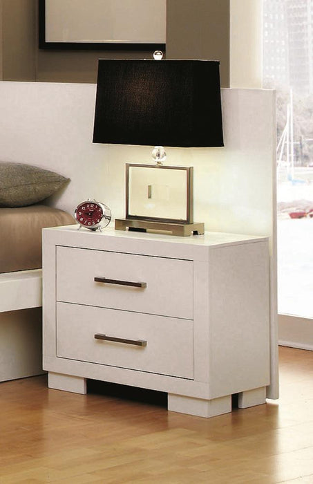 Jessica Nightstand Panels White (Set of 2) - CasaBella Furniture (San Antonio, TX)