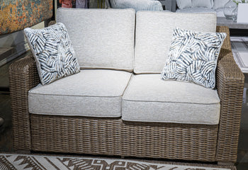 Laguna Heights Outdoor Loveseat with Cushion - CasaBella Furniture (San Antonio, TX)