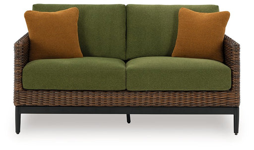 Horizon Hall Outdoor Loveseat with Cushion - CasaBella Furniture (San Antonio, TX)