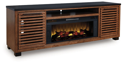 Kallari 84" TV Stand with Electric Fireplace - CasaBella Furniture (San Antonio, TX)
