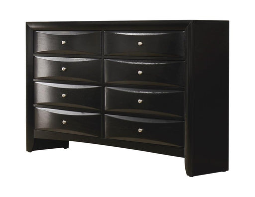 Briana Rectangular 8-drawer Dresser Black - CasaBella Furniture (San Antonio, TX)