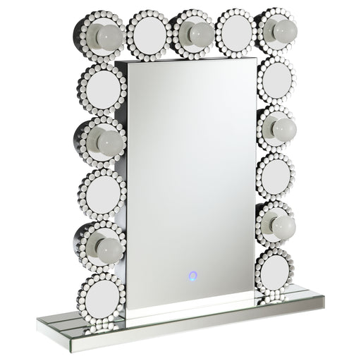 Aghes Rectangular Table Mirror with LED Lighting Mirror - CasaBella Furniture (San Antonio, TX)
