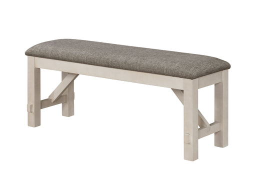 MARIBELLE BENCH CHALK WARM GREY - CasaBella Furniture (San Antonio, TX)