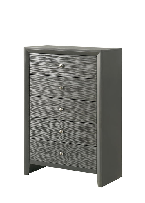 DENKER CHEST GUN METAL - CasaBella Furniture (San Antonio, TX)
