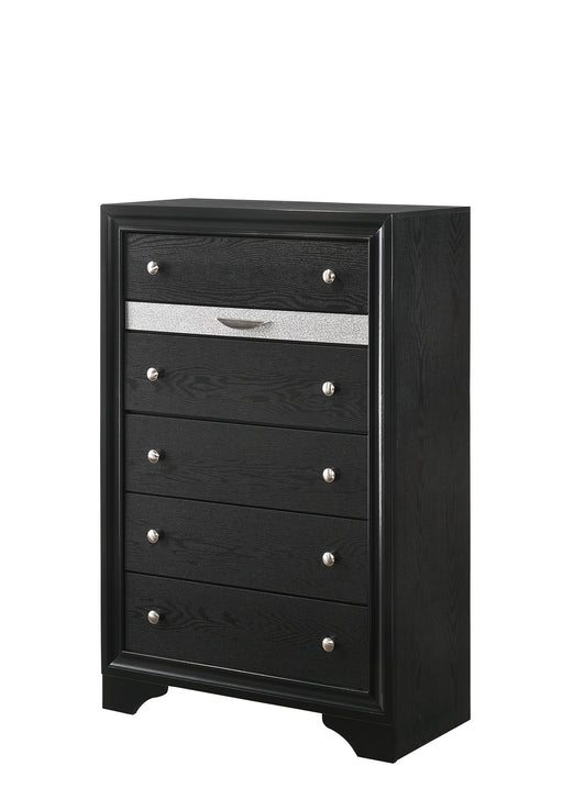 REGATA CHEST BLACK/SILVER - CasaBella Furniture (San Antonio, TX)