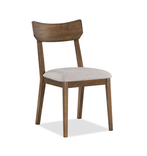 WELDON BROWN/BEIGE DINING CHAIR - CasaBella Furniture (San Antonio, TX)