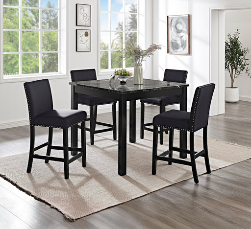 LENNON 5-PK CONTR HT SET ALL BLACK - CasaBella Furniture (San Antonio, TX)