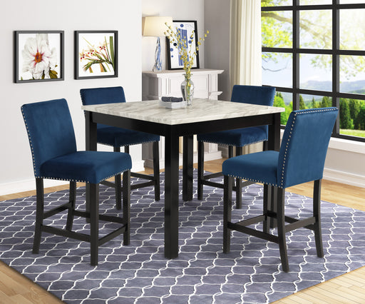 LENNON 5-PK CONTR HT SET ROYAL BLUE - CasaBella Furniture (San Antonio, TX)