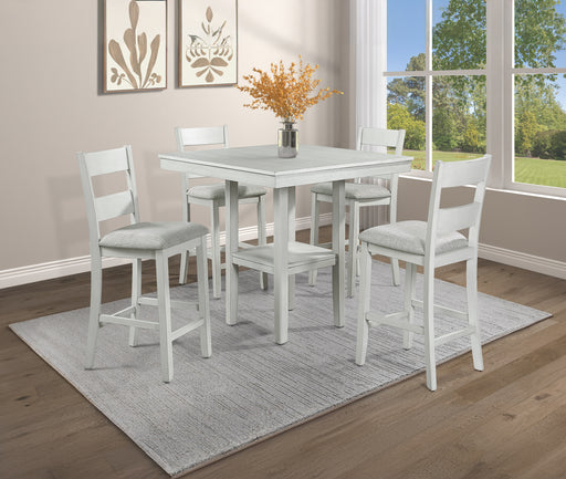 LESTER 5-PK CTR HT TABLE DRIFT WOOD - CasaBella Furniture (San Antonio, TX)