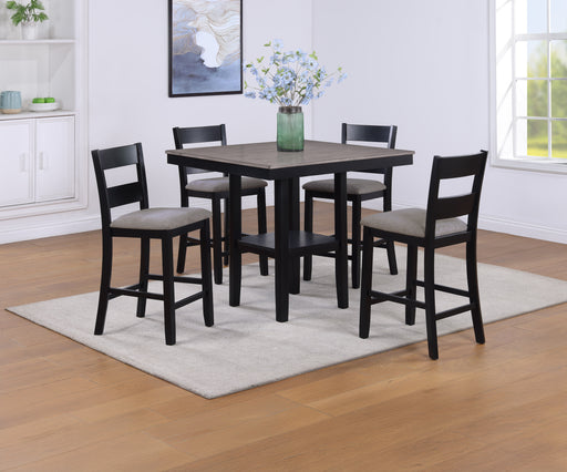 LESTER 5-PK CTR HT TABLE LIGHT GREY - CasaBella Furniture (San Antonio, TX)