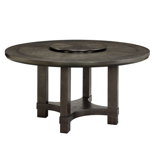 JEFFRIES ROUND TABLE W/LAZY SUSAN - CasaBella Furniture (San Antonio, TX)