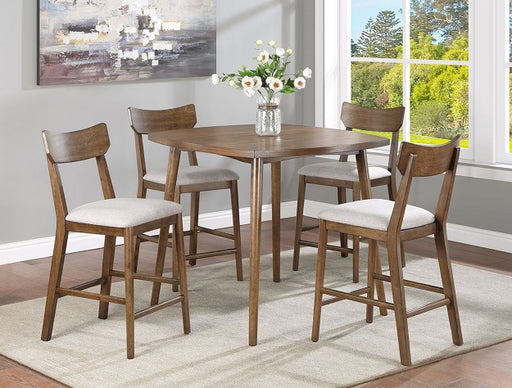 WELDON BROWN COUNTER HEIGHT DINING TABLE - CasaBella Furniture (San Antonio, TX)