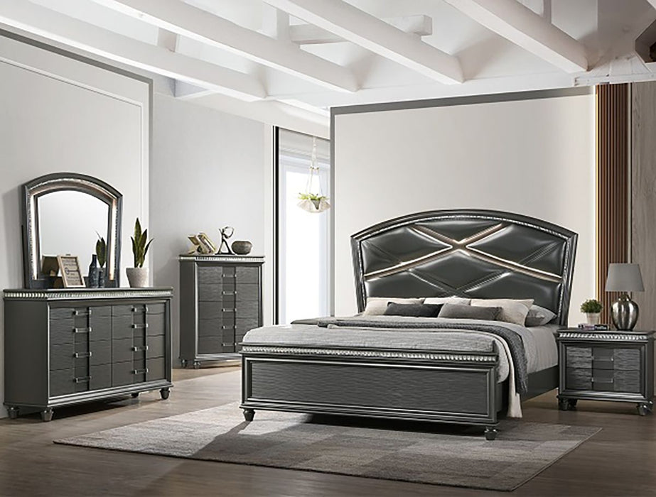 Crown Mark Furniture Adira 8 Drawer Dresser in Silver - CasaBella Furniture (San Antonio, TX)