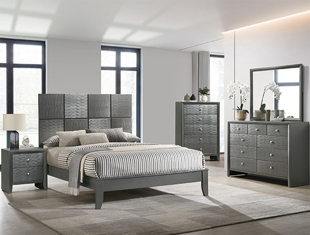 DENKER DRESSER GUN METAL - CasaBella Furniture (San Antonio, TX)